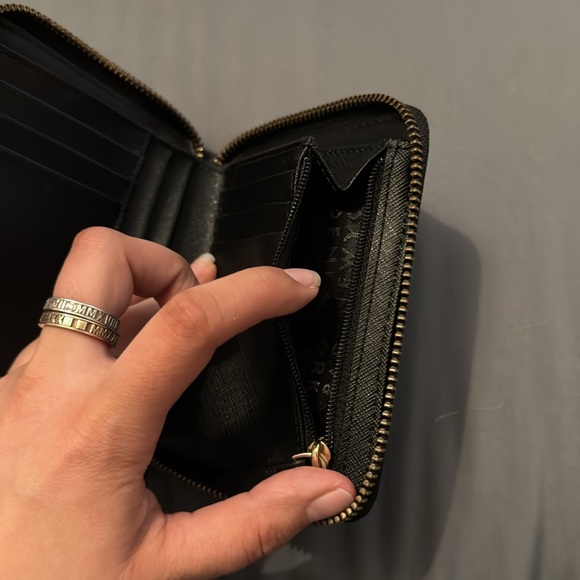 Kate Spade Black and Gold Compact Wallet - Picture 3 of 5